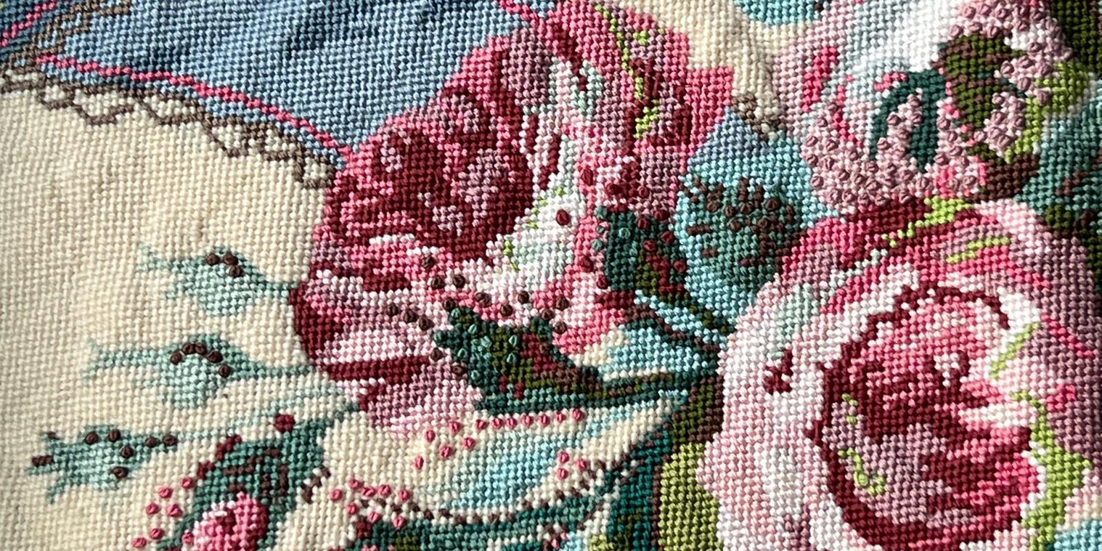 Sample of Carole Cohn's needlepoint