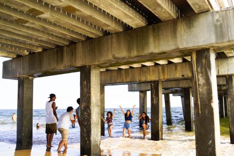 Under the Boardwalk