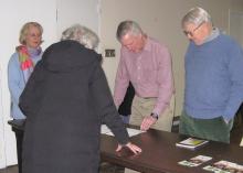 CHV Board Members Chris Robinson, Steve Reynolds and Tom O'Connor check in guests.