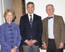 Dr. Ramos with CHV president Gilda Wray and event host Larry Krakoff.